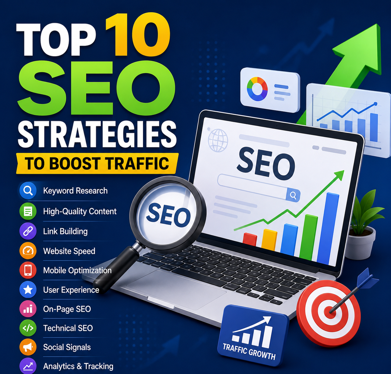 Top 10 SEO Strategies to Boost Traffic